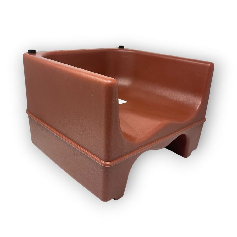 Lancaster Table & Seating Dual Height Plastic Booster Seat No Straps Brown